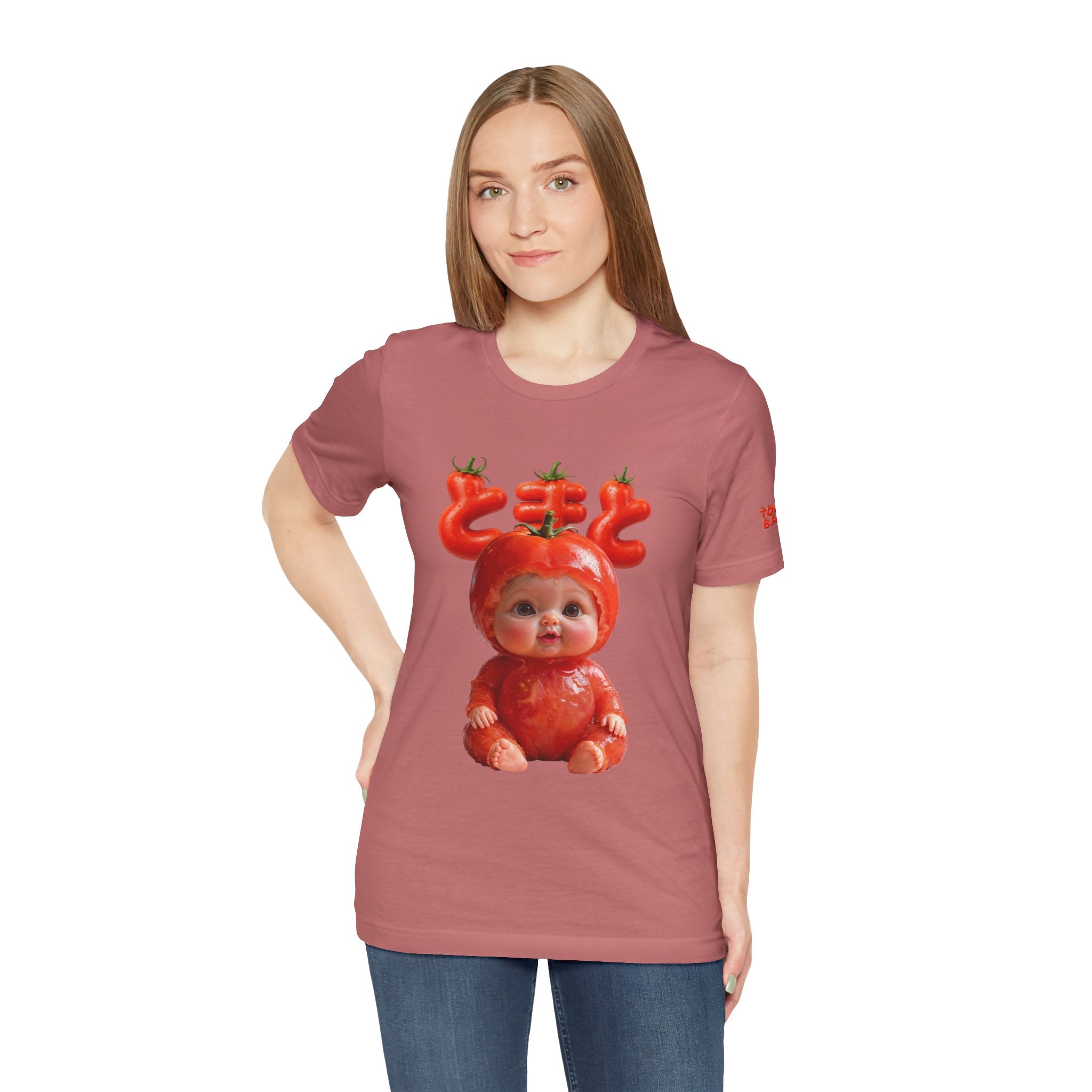 Tomato Baby Graphic T Shirt Funny Food Baby Tee | Unisex Jersey Short Sleeve Tee
