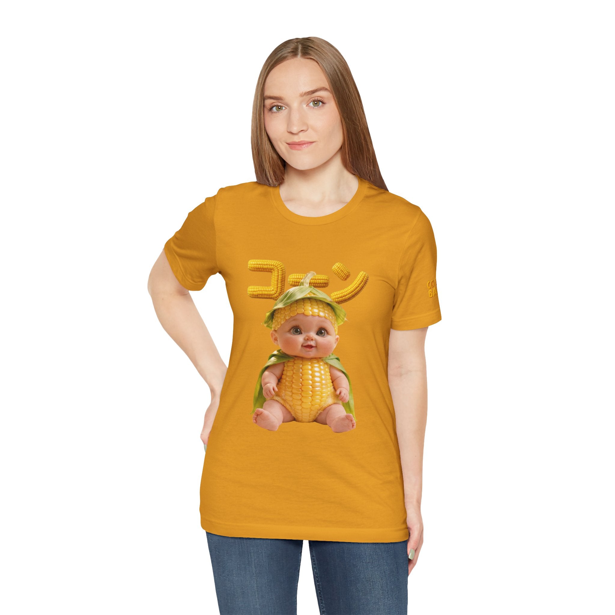 Corn Baby T Shirt Cute Food Graphic Tee Unisex Cotton Casual Shirt Gift | Unisex Jersey Short Sleeve Tee