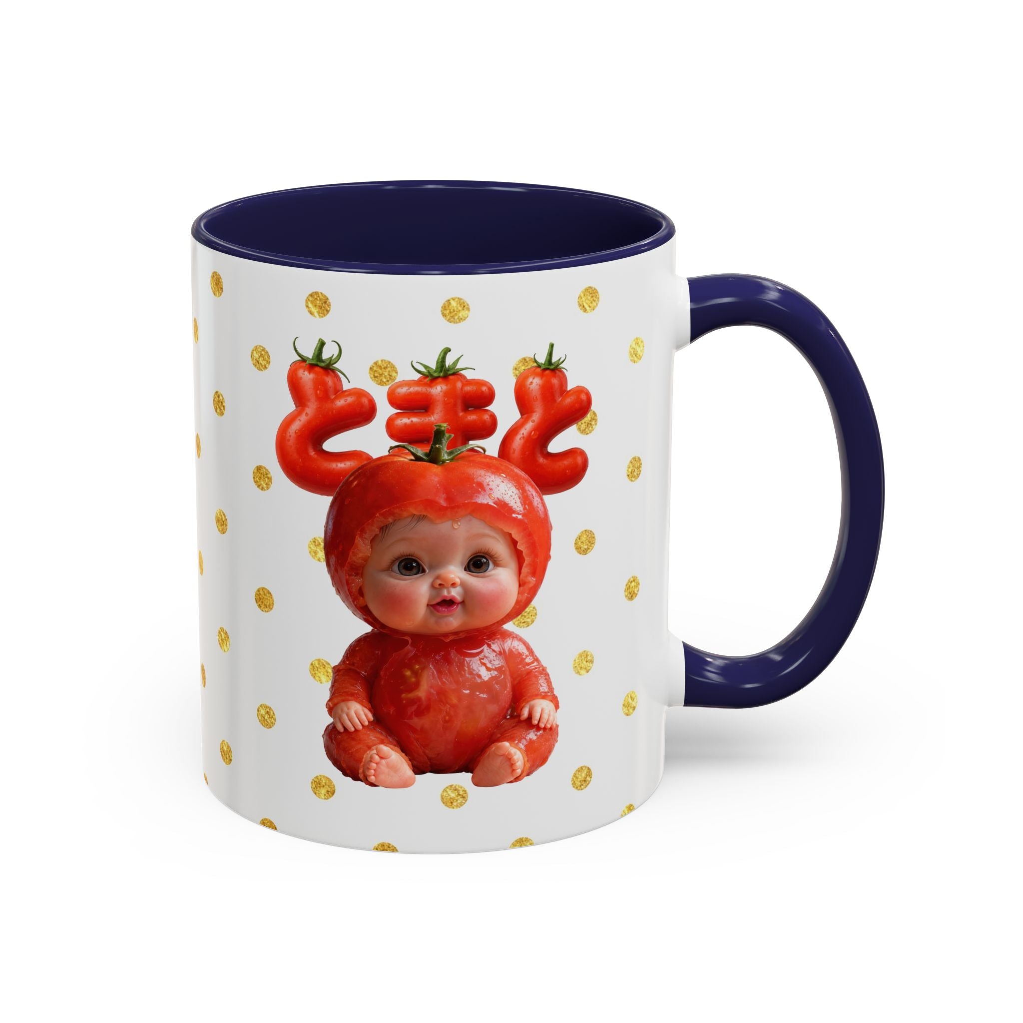 Tomato Baby Mug Cute Food Character (YouTube Store Edition) | Accent Coffee Mug (11oz)