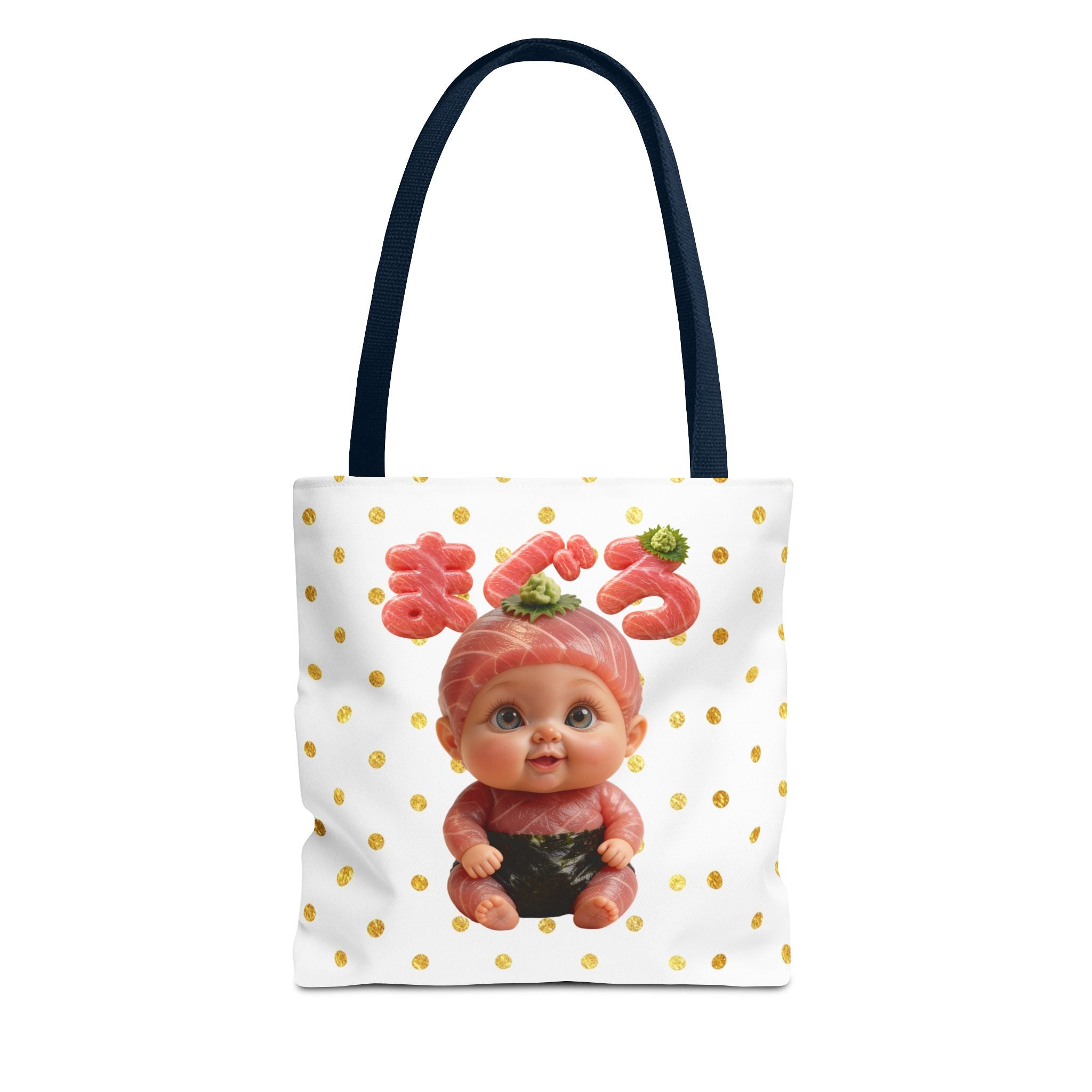 Tote Bag Tuna Baby Maguro Sushi Character Japanese Text | Tote Bag (AOP)