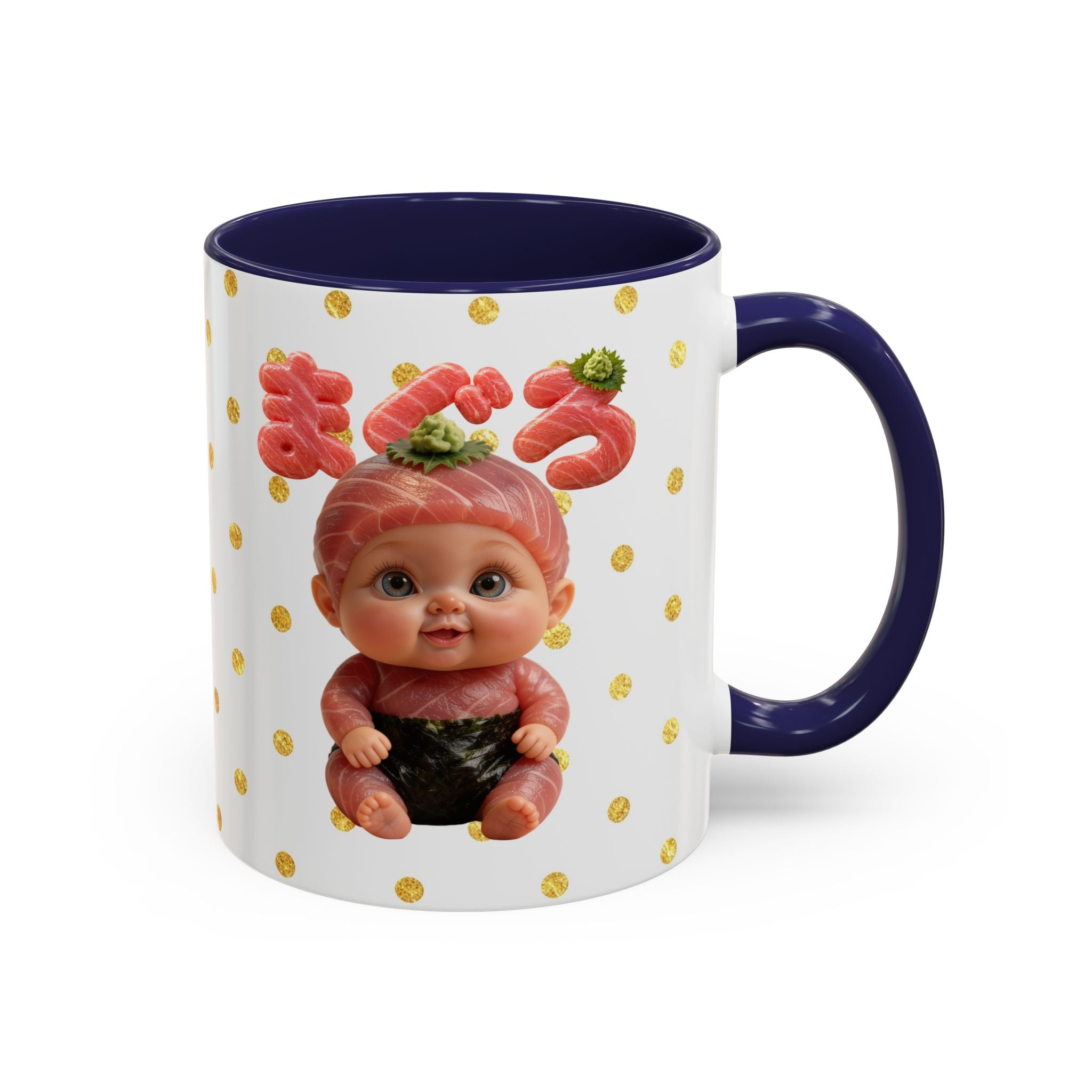 Tuna Baby Mug Maguro Sushi Character (YouTube Store Edition) | Accent Coffee Mug (11oz)