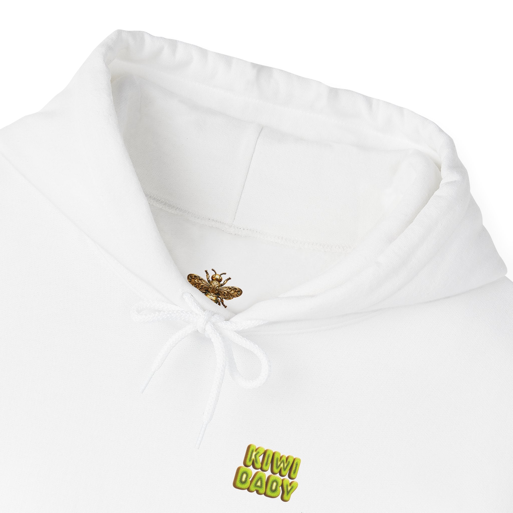 Kiwi Baby Hoodie Cute Fruit Character Back Print (YouTube Store Edition) | Unisex Heavy Blend™ Hooded Sweatshirt