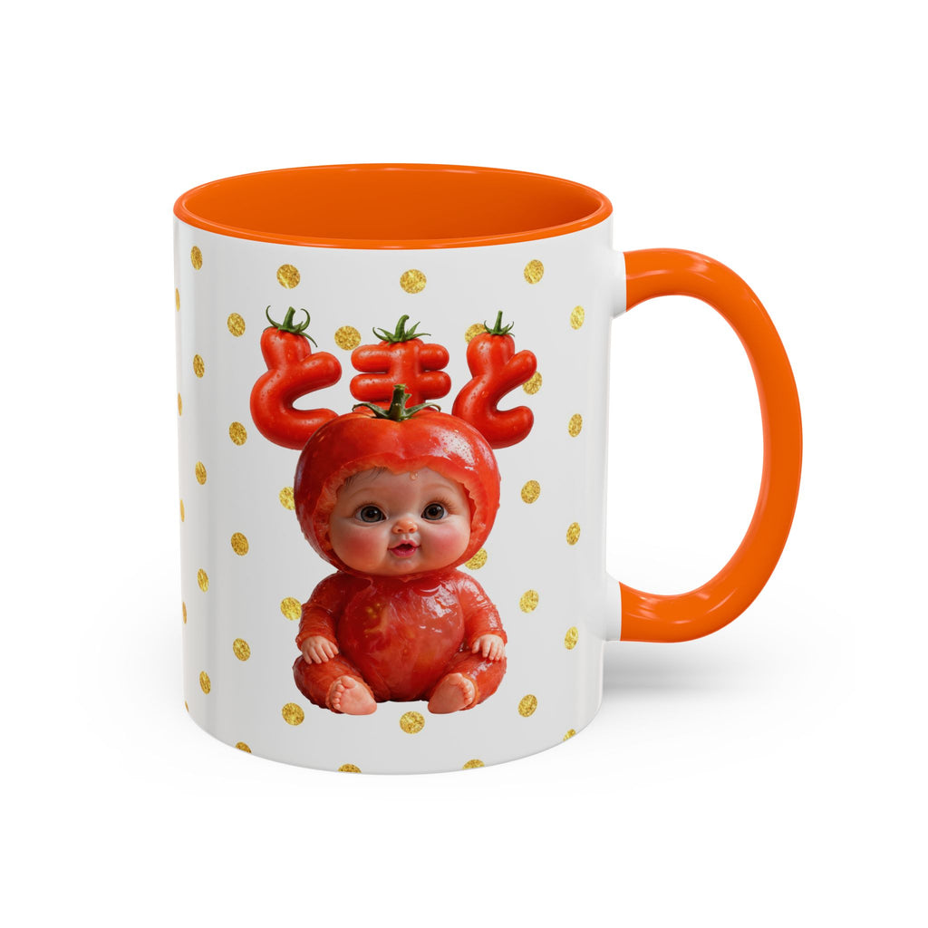 Tomato Baby Mug Cute Food Character (YouTube Store Edition) | Accent Coffee Mug (11oz)
