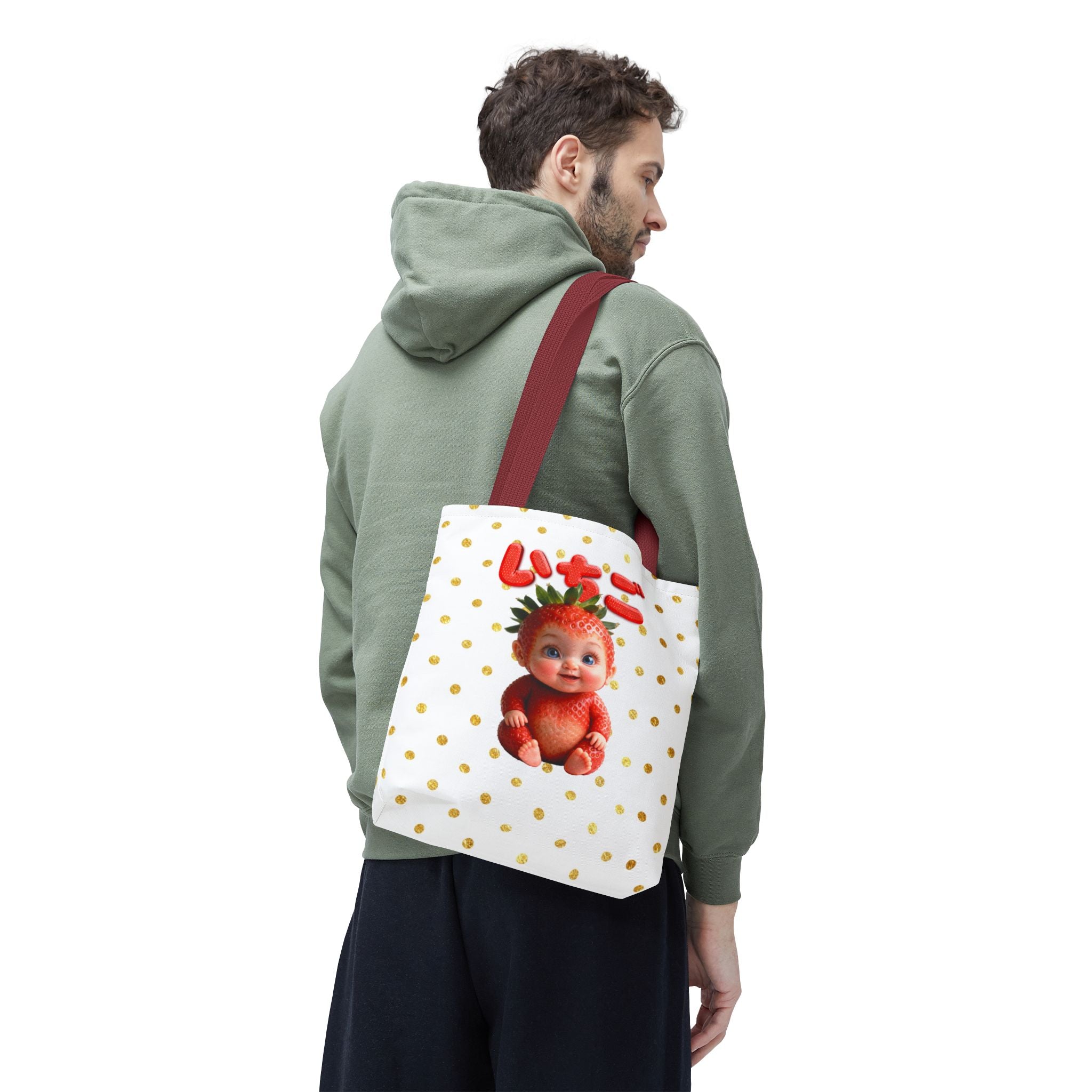 Strawberry Baby Kawaii Tote Bag – Cute Japanese Canvas Bag (YouTube Shopping Edition)