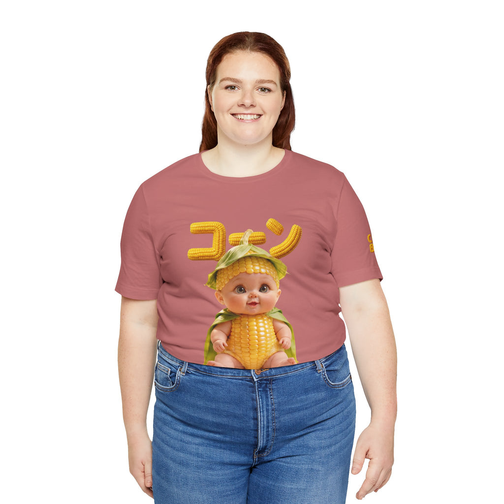 Corn Baby T Shirt Cute Food Graphic Tee Unisex Cotton Casual Shirt Gift | Unisex Jersey Short Sleeve Tee