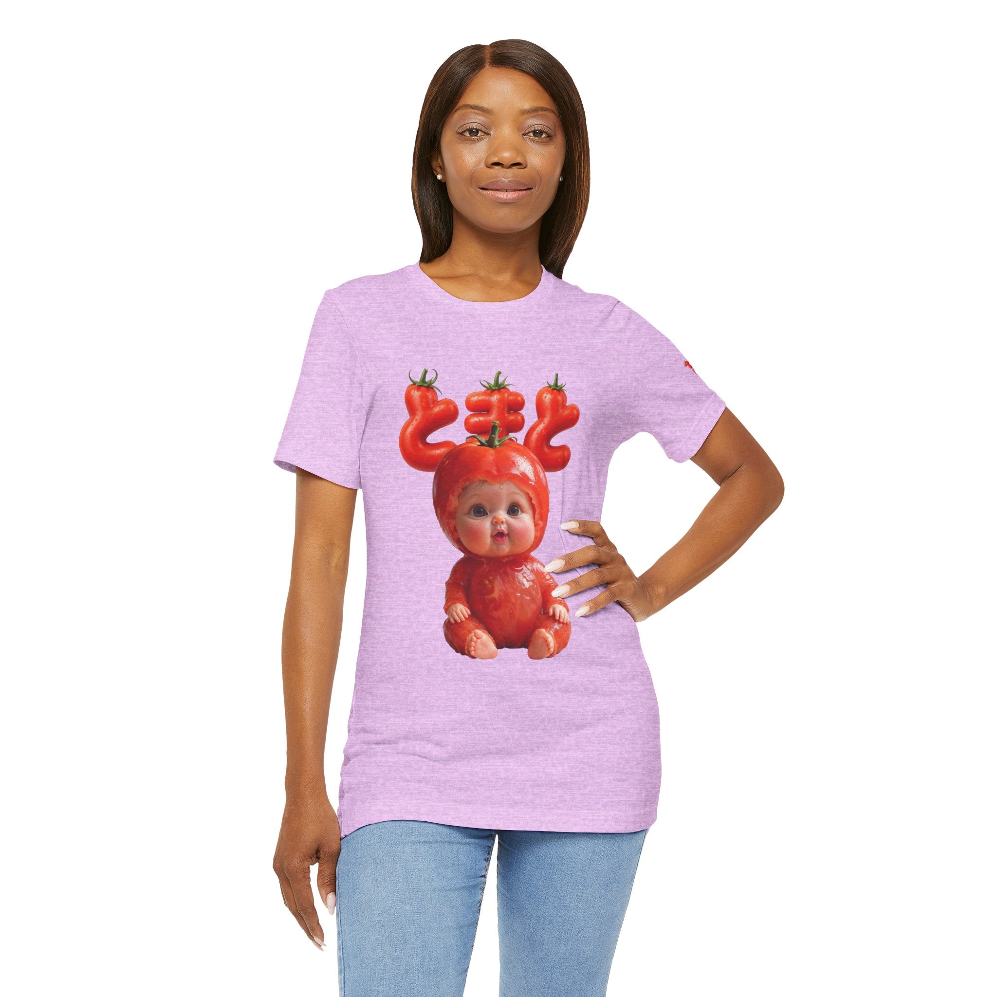 Tomato Baby Graphic T Shirt Funny Food Baby Tee | Unisex Jersey Short Sleeve Tee