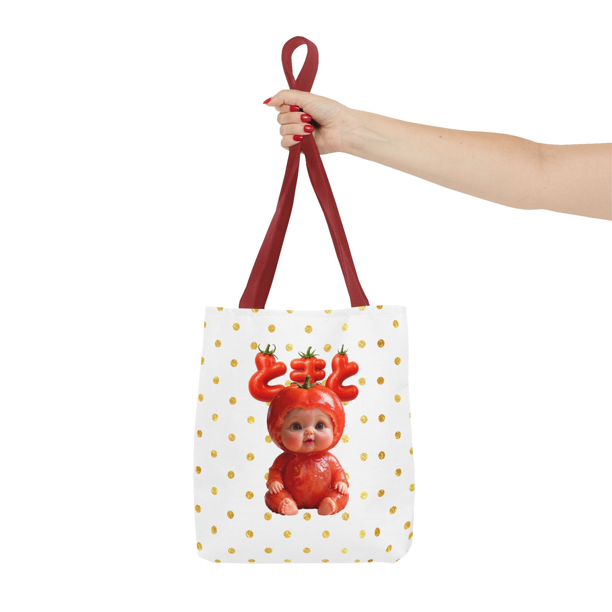 Tomato Baby Tote Bag Cute Food Character Bag (YouTube Store Edition) | Tote Bag (AOP)
