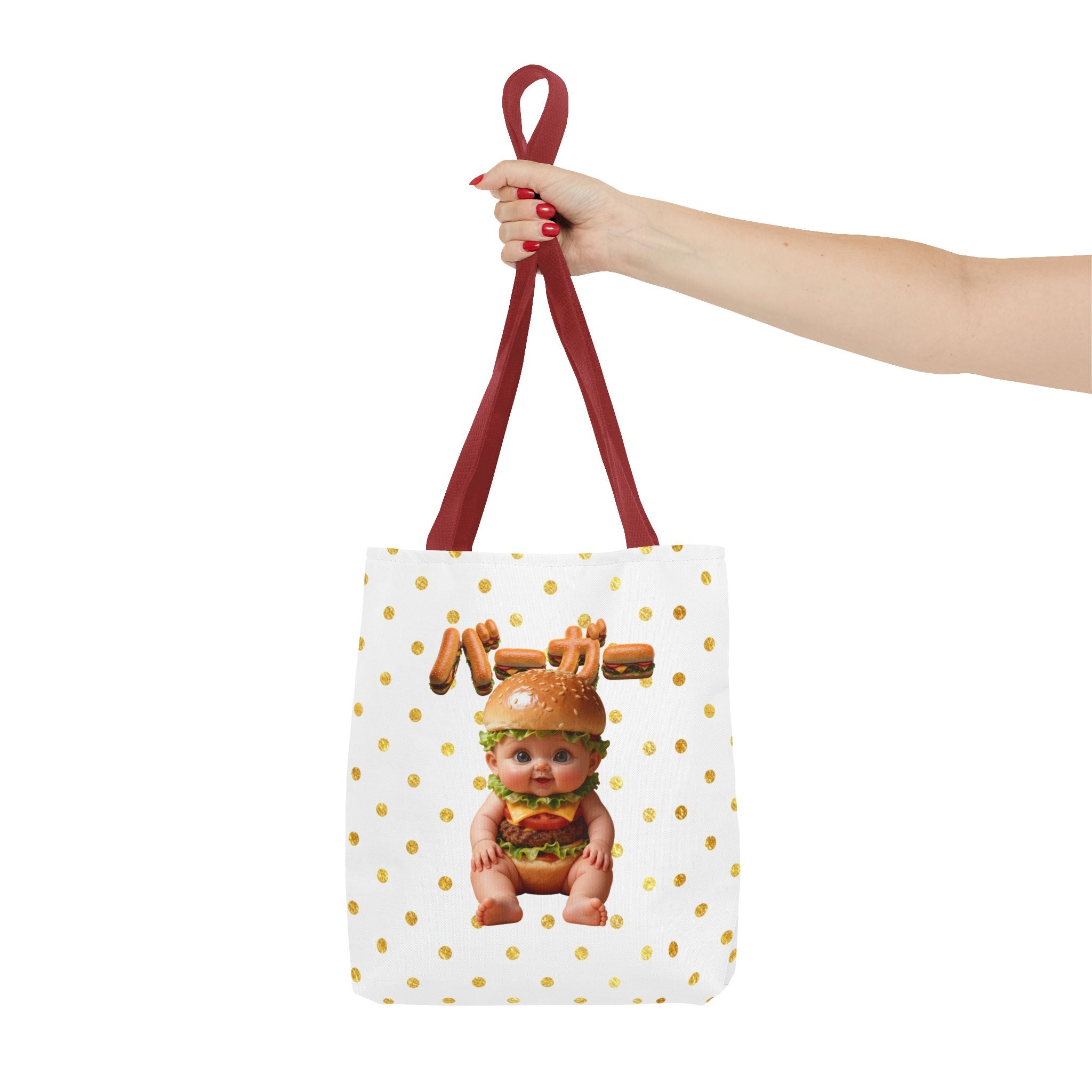 Burger Baby Tote Bag Cute Food Character (YouTube Store Edition) | Tote Bag (AOP)