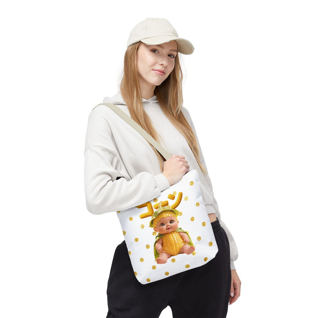 Corn Baby Tote Bag Cute Food Character Canvas Bag (YouTube Store Edition) | Tote Bag (AOP)