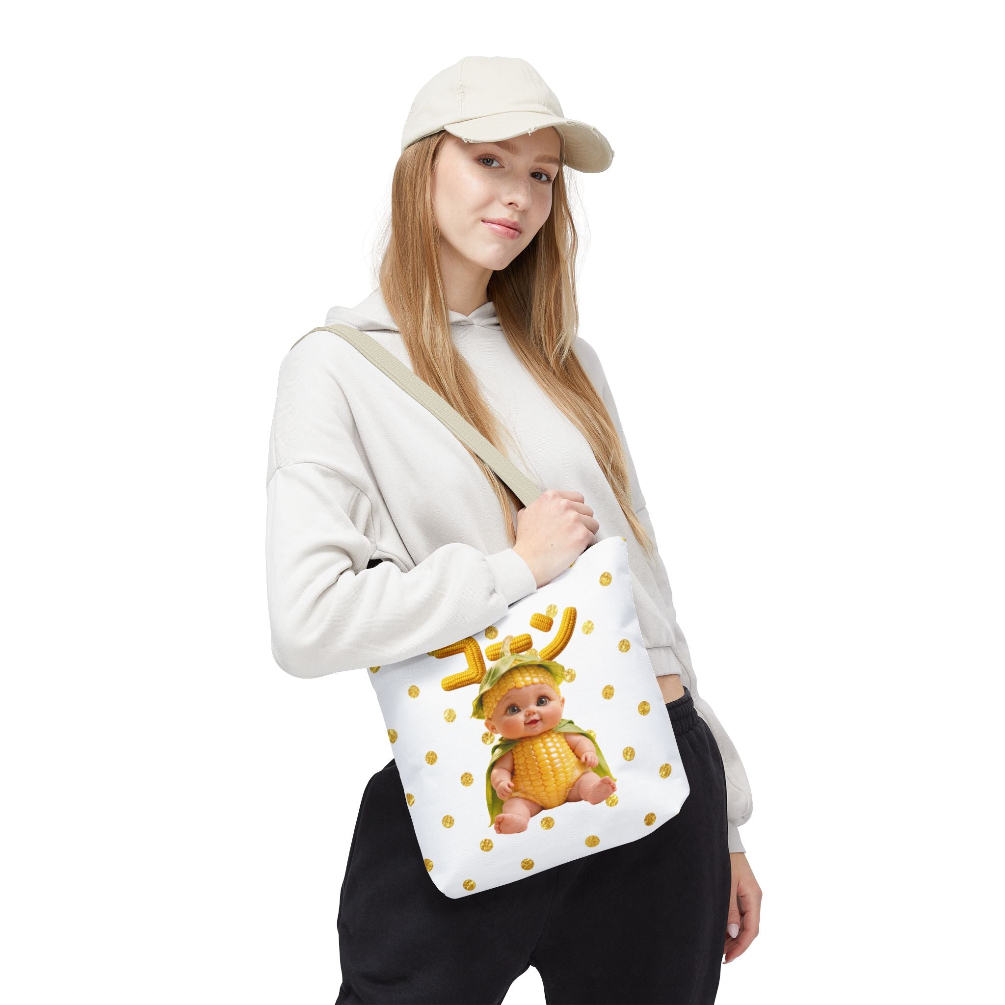 Corn Baby Tote Bag Cute Food Character Canvas Bag (YouTube Store Edition) | Tote Bag (AOP)