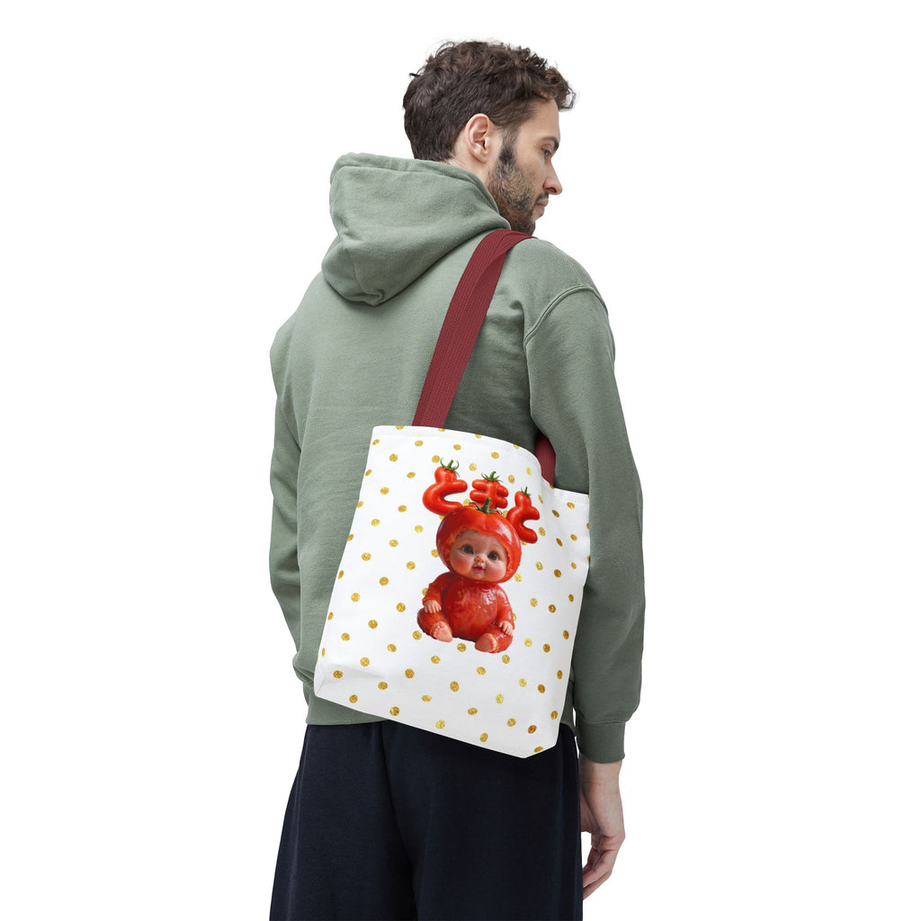Tomato Baby Tote Bag Cute Food Character Bag (YouTube Store Edition) | Tote Bag (AOP)