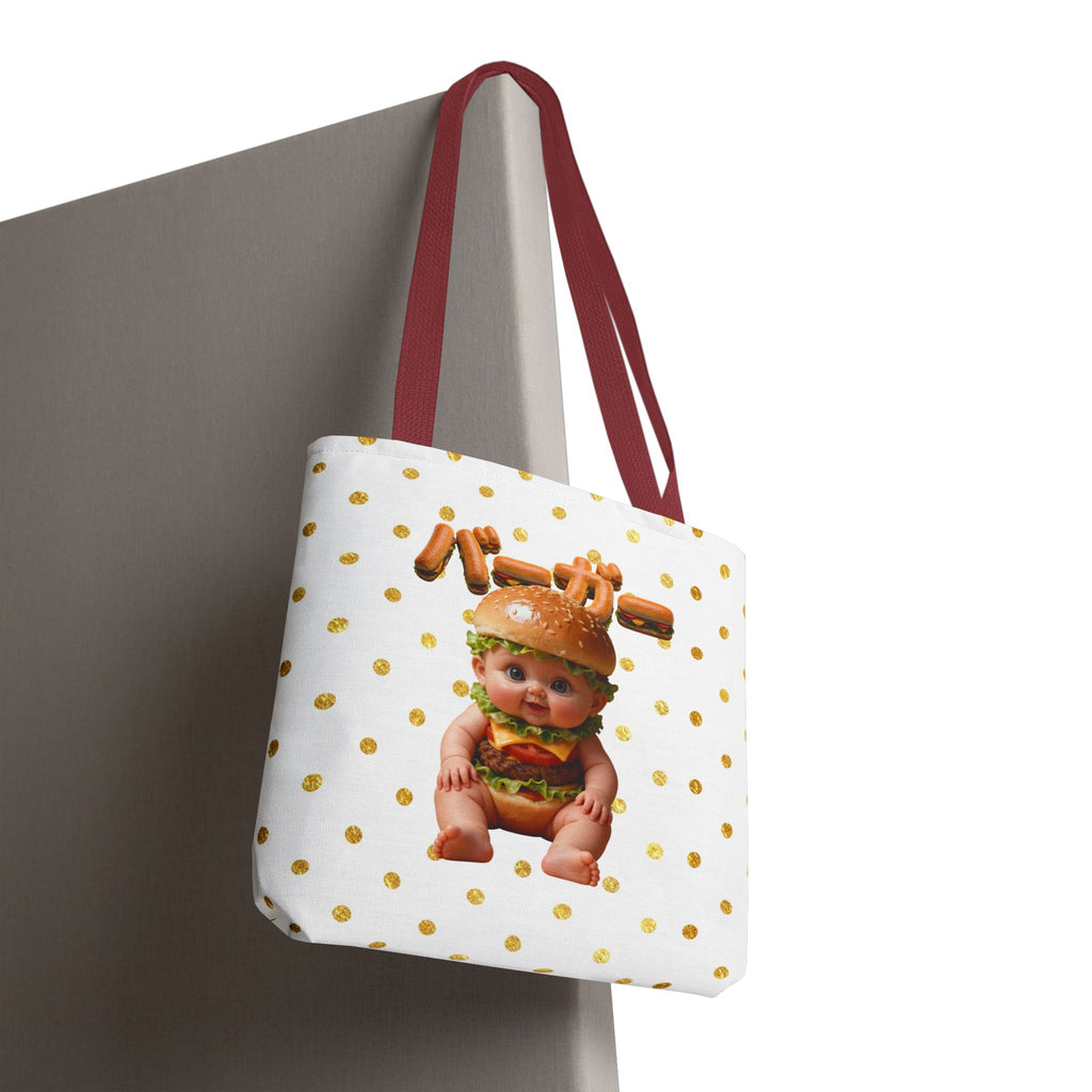 Burger Baby Tote Bag Cute Food Character (YouTube Store Edition) | Tote Bag (AOP)