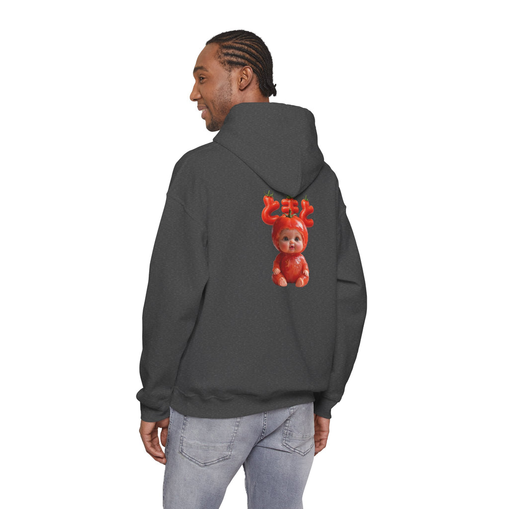 Tomato Baby Hoodie Back Print (YouTube Store Edition) | Unisex Heavy Blend™ Hooded Sweatshirt