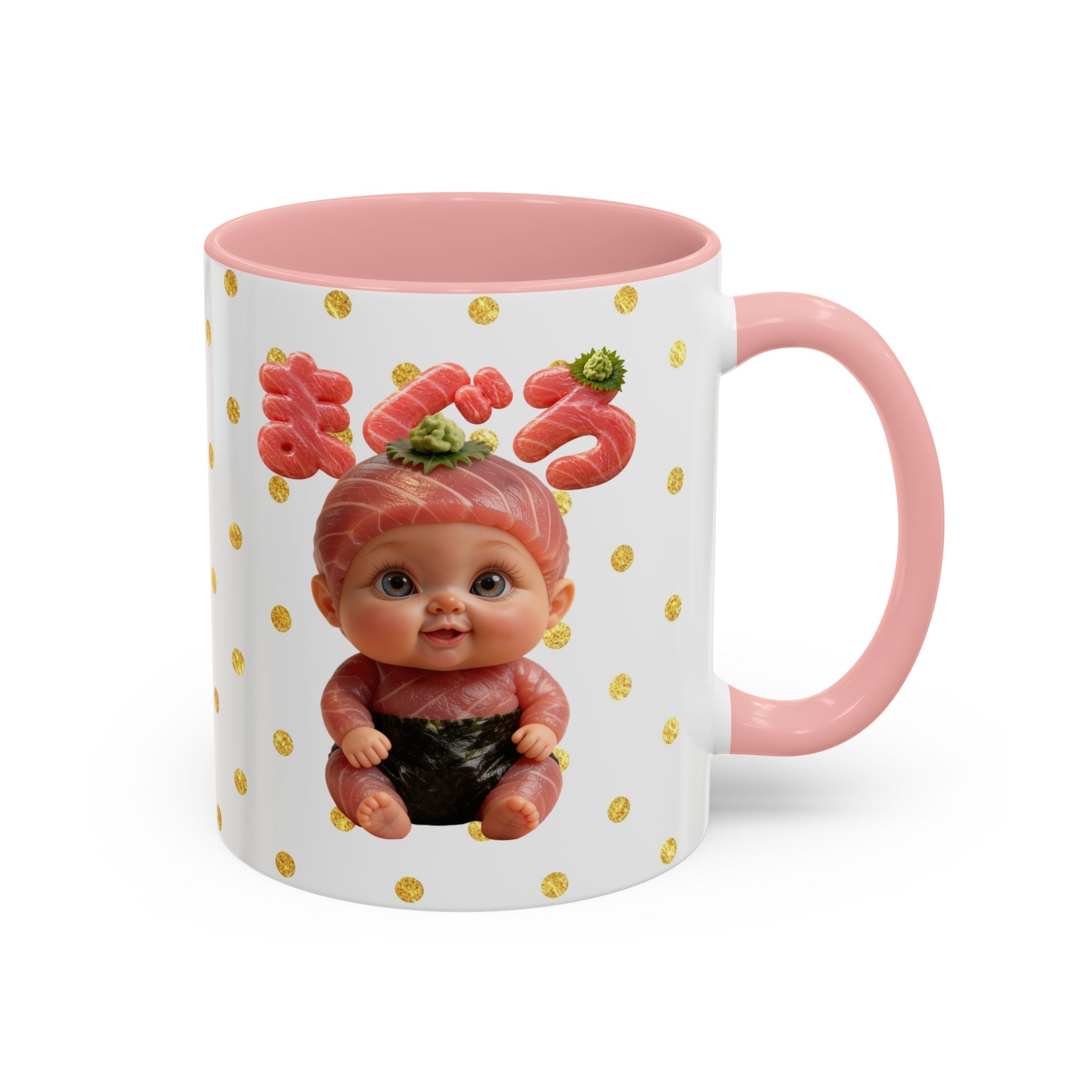 Tuna Baby Mug Maguro Sushi Character (YouTube Store Edition) | Accent Coffee Mug (11oz)