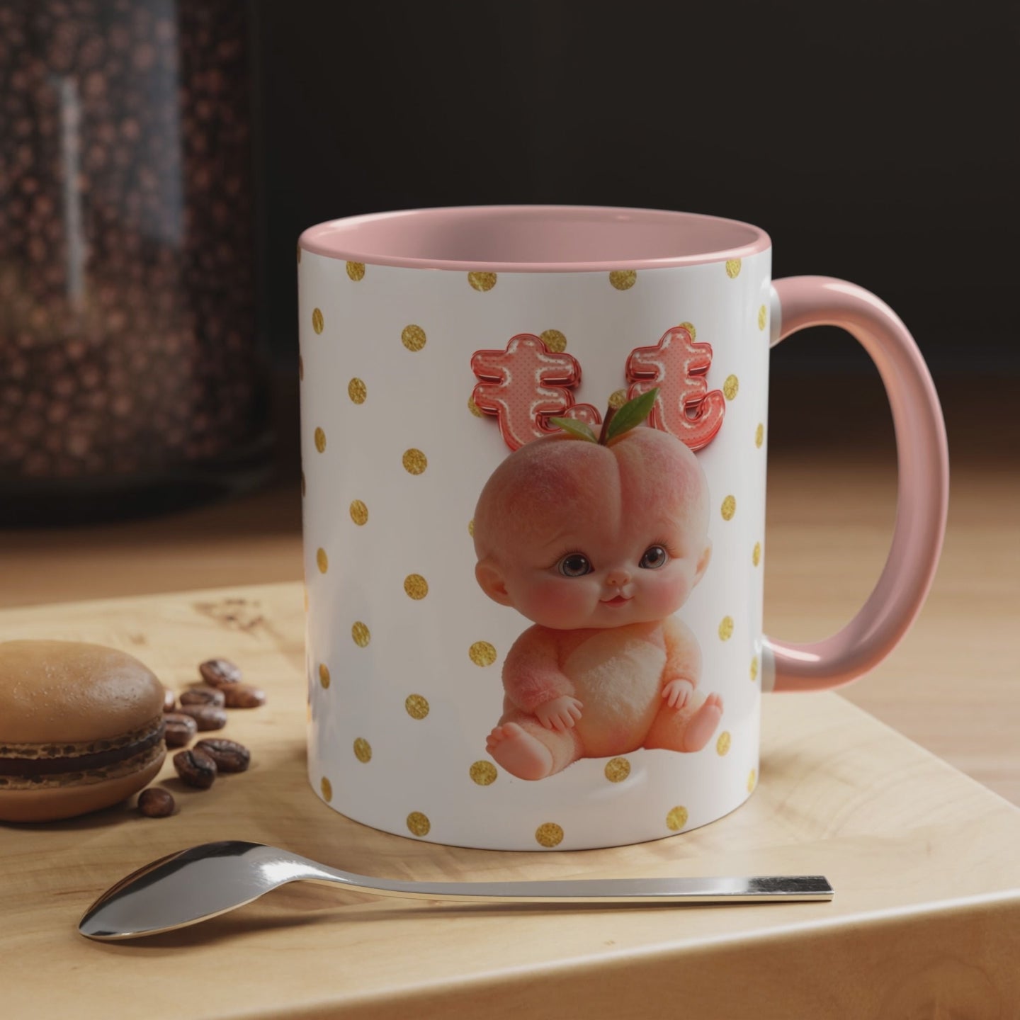 Peach Baby Kawaii Mug (YouTube Shopping Edition)