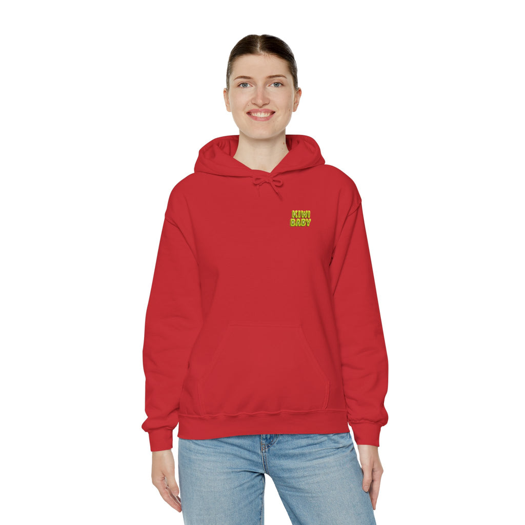 Kiwi Baby Hoodie Cute Fruit Character Back Print (YouTube Store Edition) | Unisex Heavy Blend™ Hooded Sweatshirt