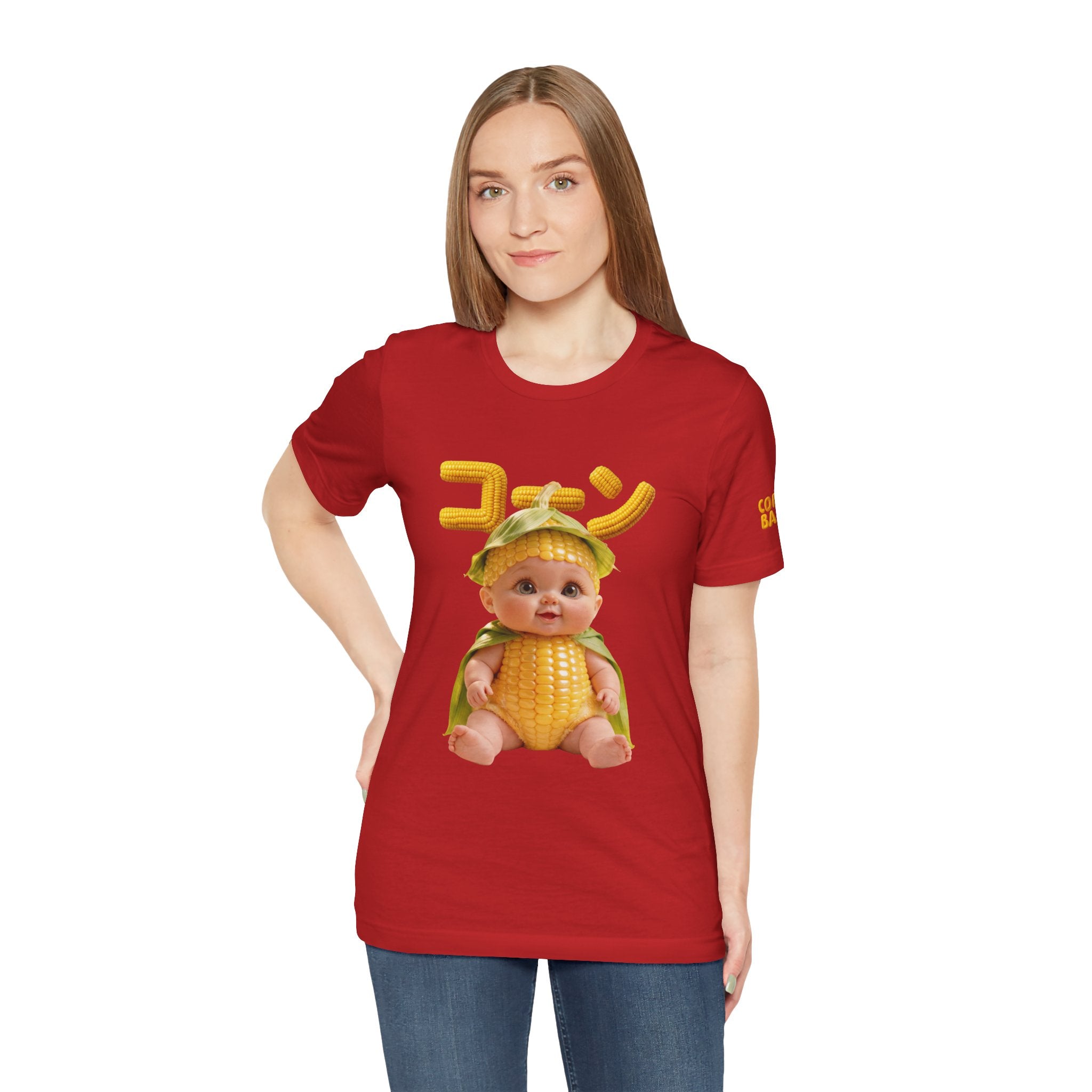 Corn Baby T Shirt Cute Food Graphic Tee Unisex Cotton Casual Shirt Gift | Unisex Jersey Short Sleeve Tee