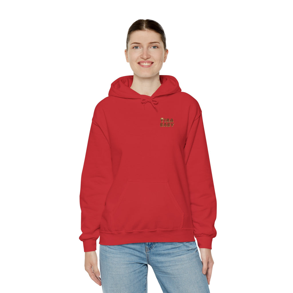TiraBaby Graphic Hoodie Tiramisu Dessert Character (YouTube Store Edition) | Unisex Heavy Blend™ Hooded Sweatshirt