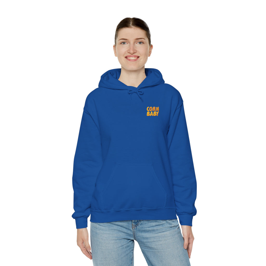 Corn Baby Hoodie Cute Character Sweatshirt Unisex Graphic Kawaii Hoodie | Unisex Heavy Blend™ Hooded Sweatshirt