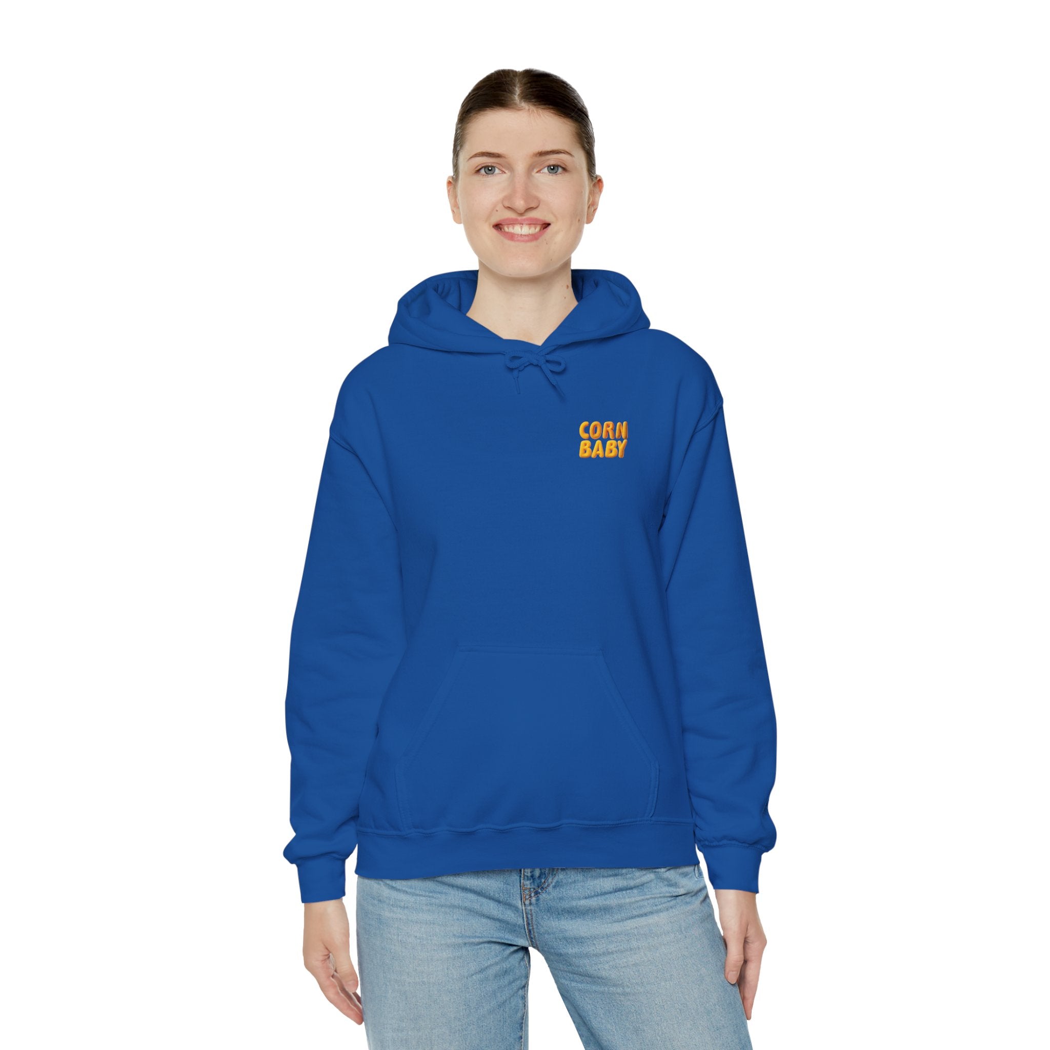 Corn Baby Hoodie Cute Character Sweatshirt Unisex Graphic Kawaii Hoodie | Unisex Heavy Blend™ Hooded Sweatshirt