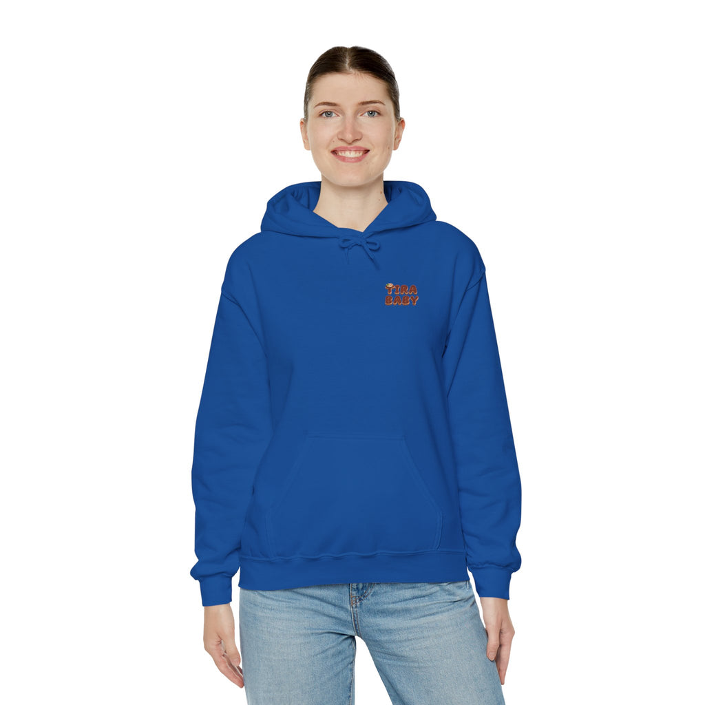 TiraBaby Graphic Hoodie Tiramisu Dessert Character (YouTube Store Edition) | Unisex Heavy Blend™ Hooded Sweatshirt