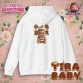 TiraBaby Graphic Hoodie Tiramisu Dessert Character (YouTube Store Edition) | Unisex Heavy Blend™ Hooded Sweatshirt