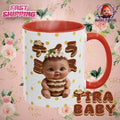 TiraBaby Red Accent Mug Tiramisu Dessert Character (YouTube Store Edition) | Accent Coffee Mug (11oz)