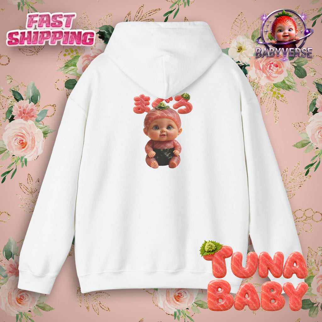 Tuna Baby Hoodie Maguro Sushi Character (YouTube Store Edition) | Unisex Heavy Blend™ Hooded Sweatshirt