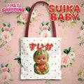 Watermelon Baby Tote Bag Cute Japanese Character Design | Tote Bag (AOP) (YouTube Shopping Edition)