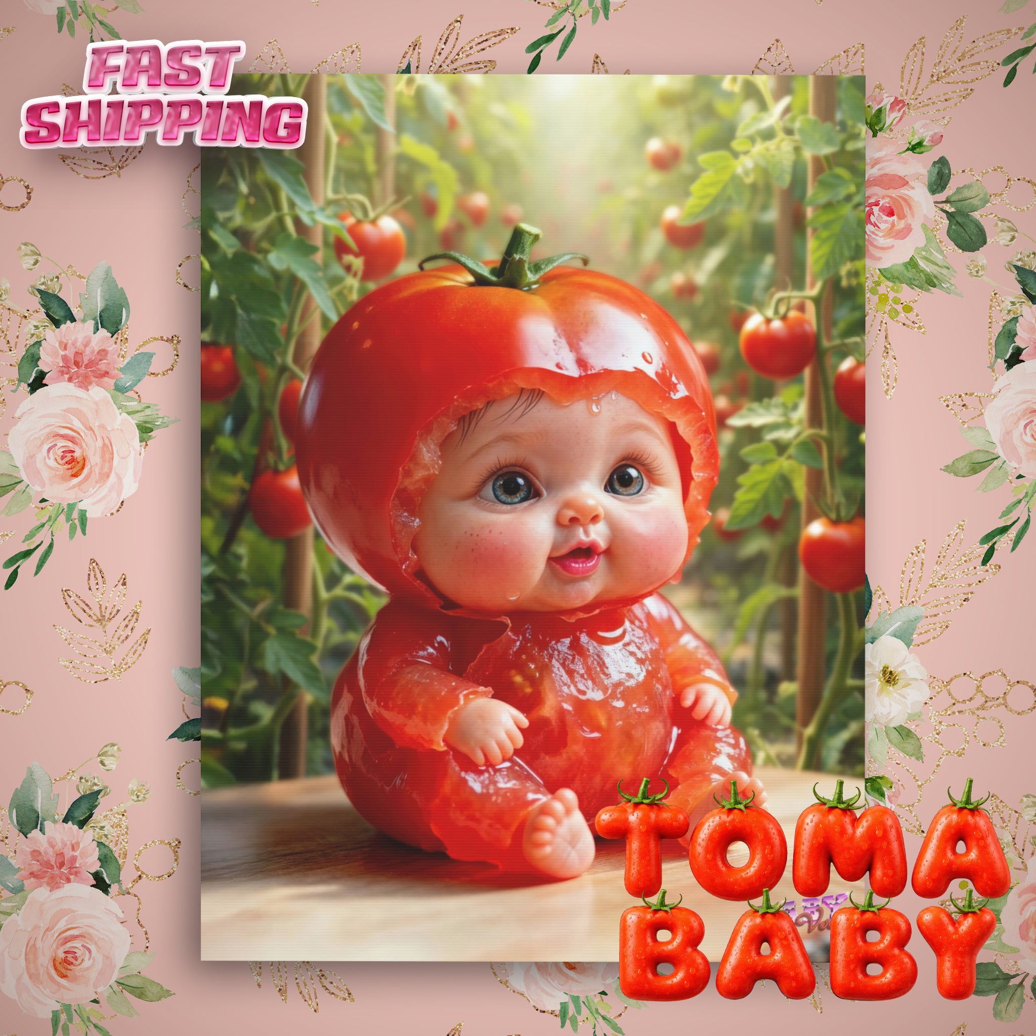 TomaBaby Canvas Wall Art (YouTube Store Edition) | Matte Canvas, Stretched, 1.25"