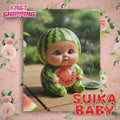 Canvas Wall Art SuikaBaby Cute Watermelon Baby Character (YouTube Store Edition) | Matte Canvas, Stretched, 1.25"