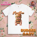 Burger Baby Graphic T Shirt Cute Food Character Tee | Unisex Jersey Short Sleeve Tee