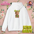 Kiwi Baby Hoodie Cute Fruit Character Back Print | Unisex Heavy Blend™ Hooded Sweatshirt