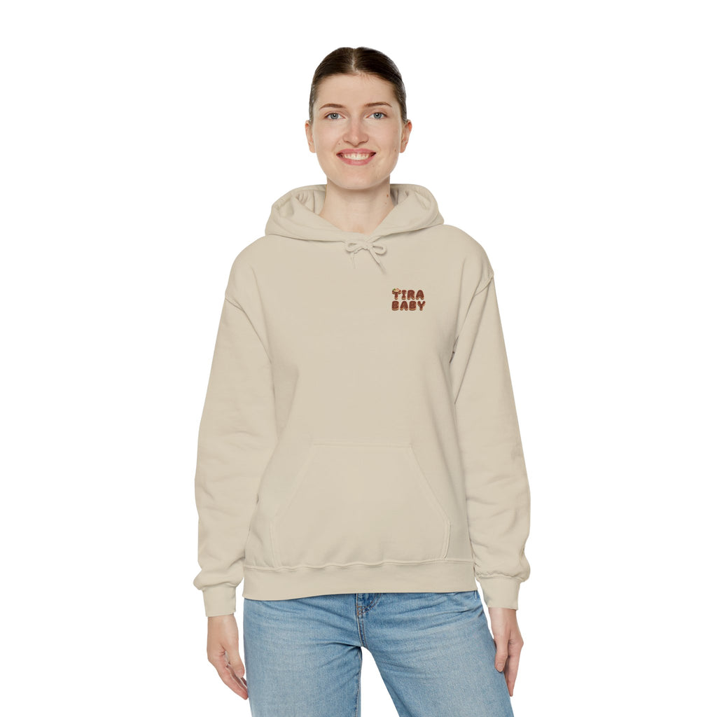 TiraBaby Graphic Hoodie Tiramisu Dessert Character (YouTube Store Edition) | Unisex Heavy Blend™ Hooded Sweatshirt