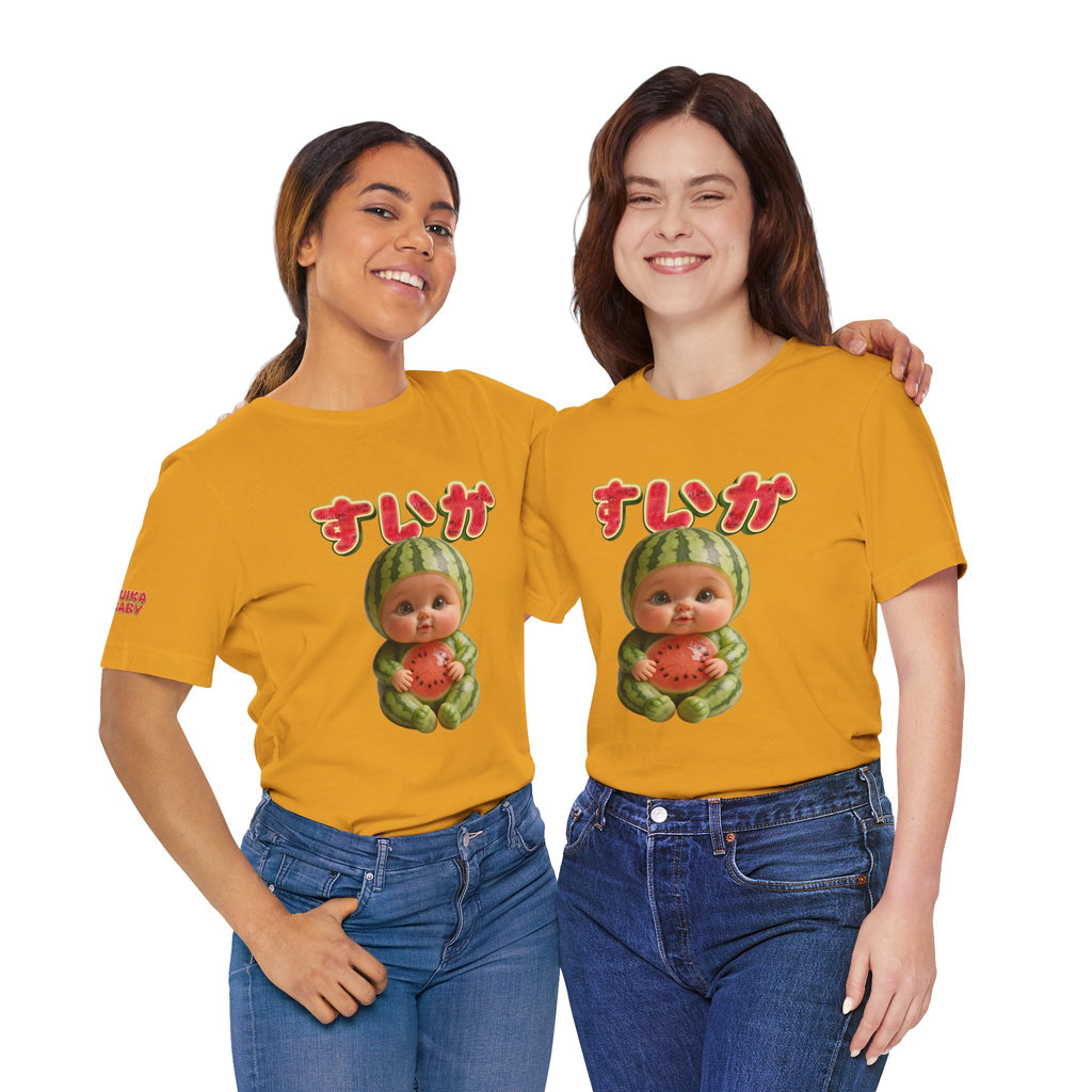 Watermelon Baby Graphic T Shirt Suika Baby Cute Fruit Design | Unisex Jersey Short Sleeve Tee