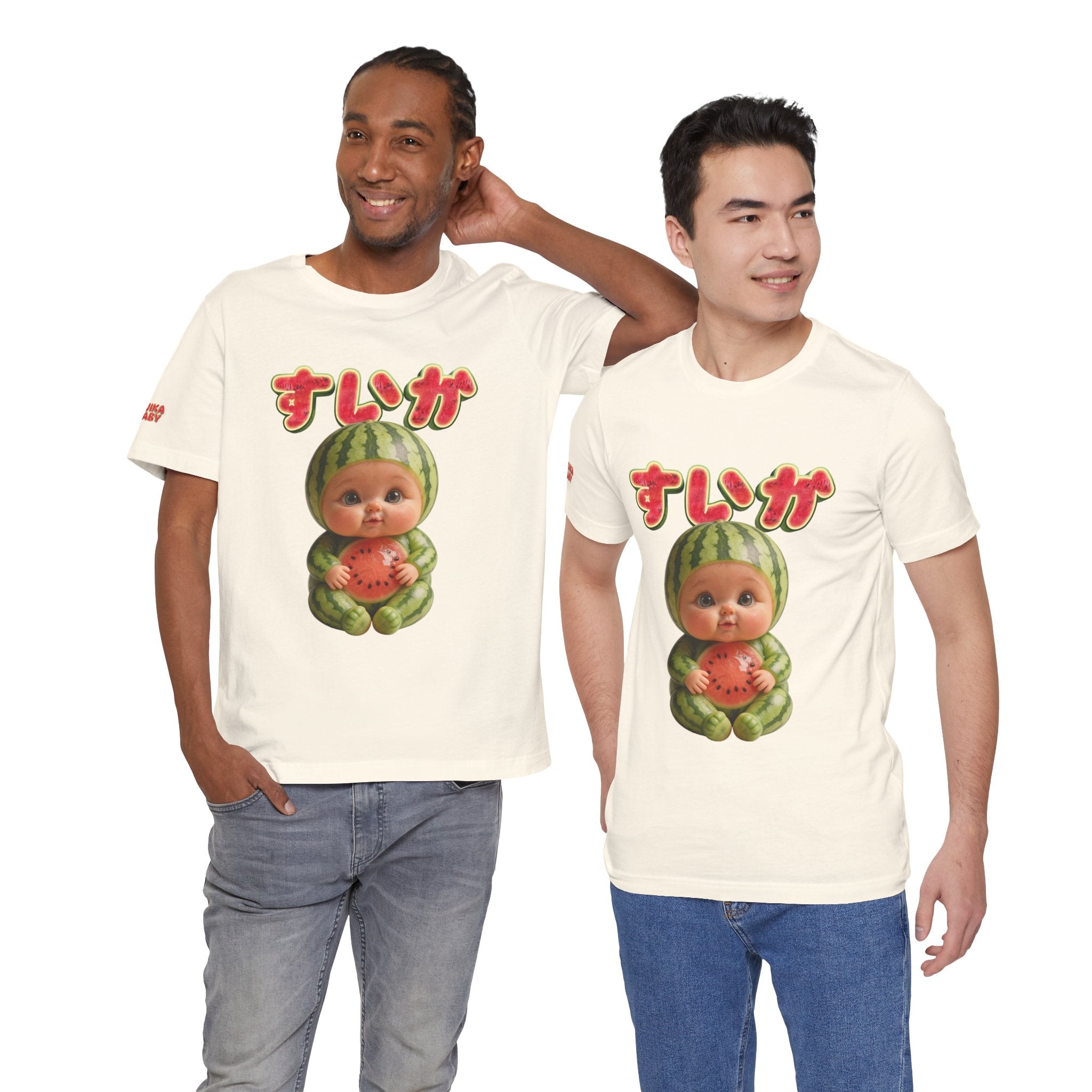 Watermelon Baby Graphic T Shirt Suika Baby Cute Fruit Design | Unisex Jersey Short Sleeve Tee (YouTube Shopping Edition)