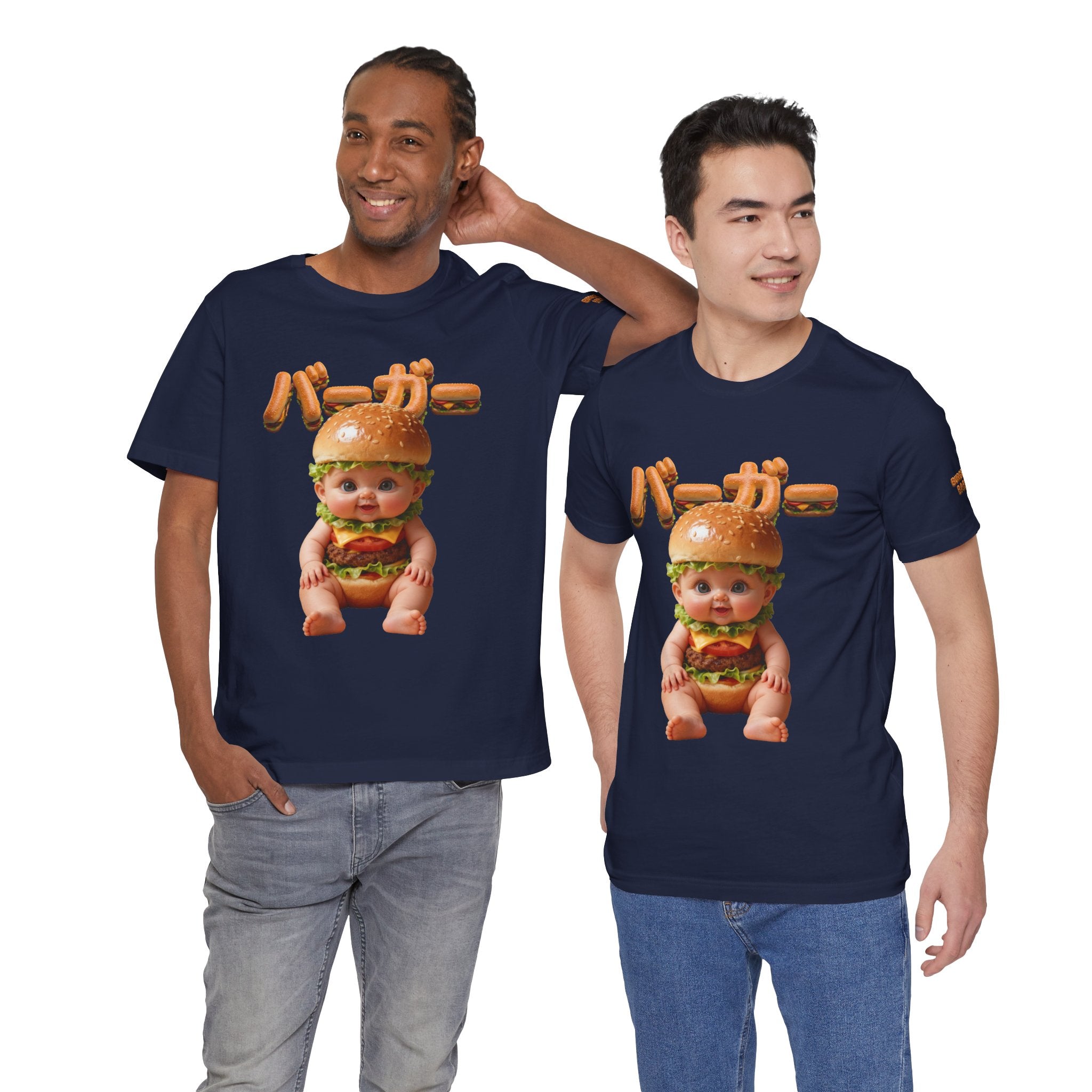 Burger Baby Graphic T Shirt Cute Food Character Tee (YouTube Store Edition) | Unisex Jersey Short Sleeve Tee
