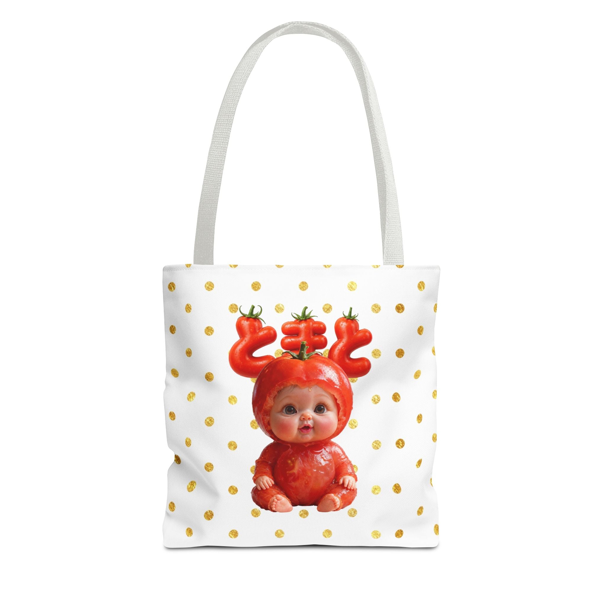 Tomato Baby Tote Bag Cute Food Character Bag (YouTube Store Edition) | Tote Bag (AOP)