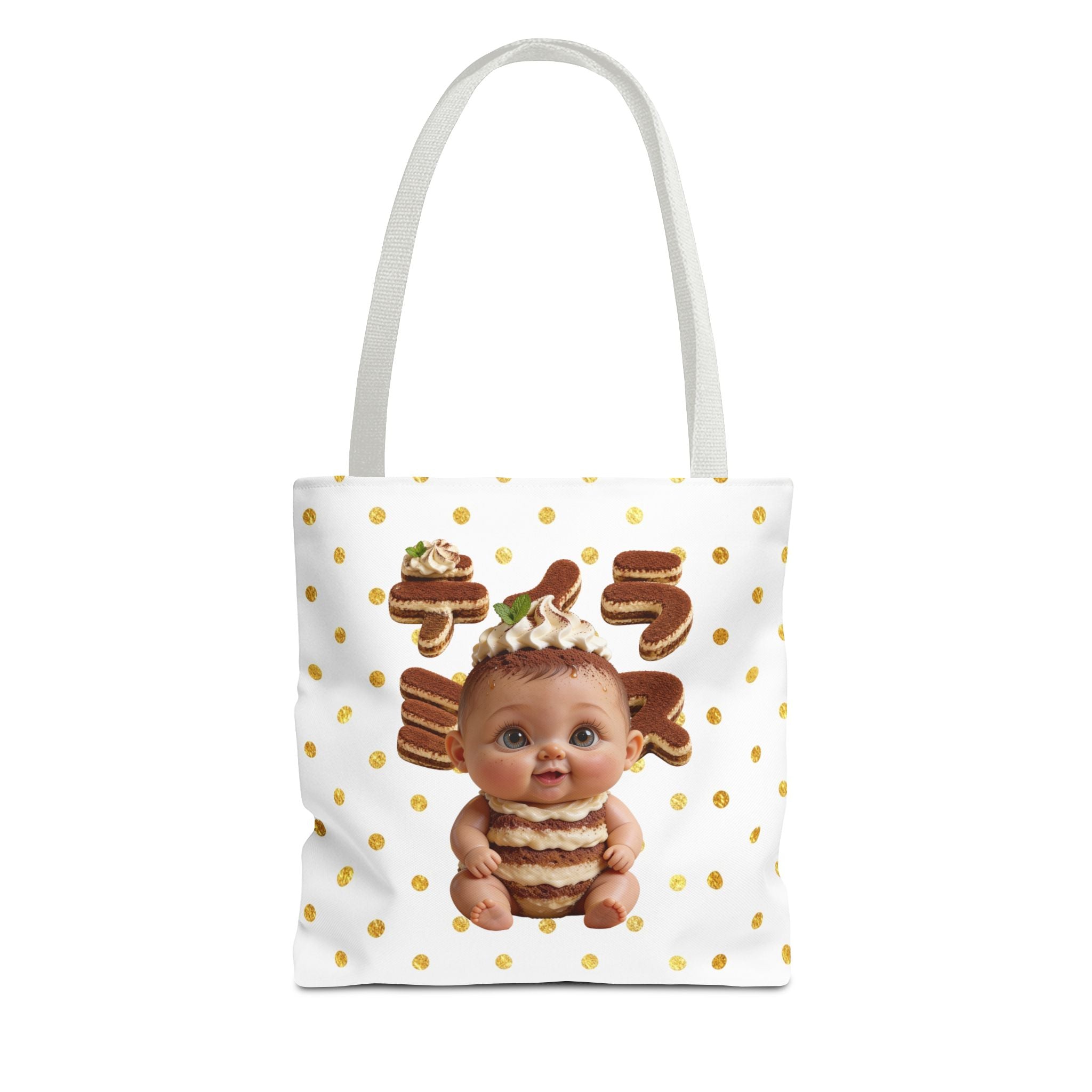 TiraBaby Tote Bag Tiramisu Dessert Character (YouTube Store Edition) | Tote Bag (AOP)