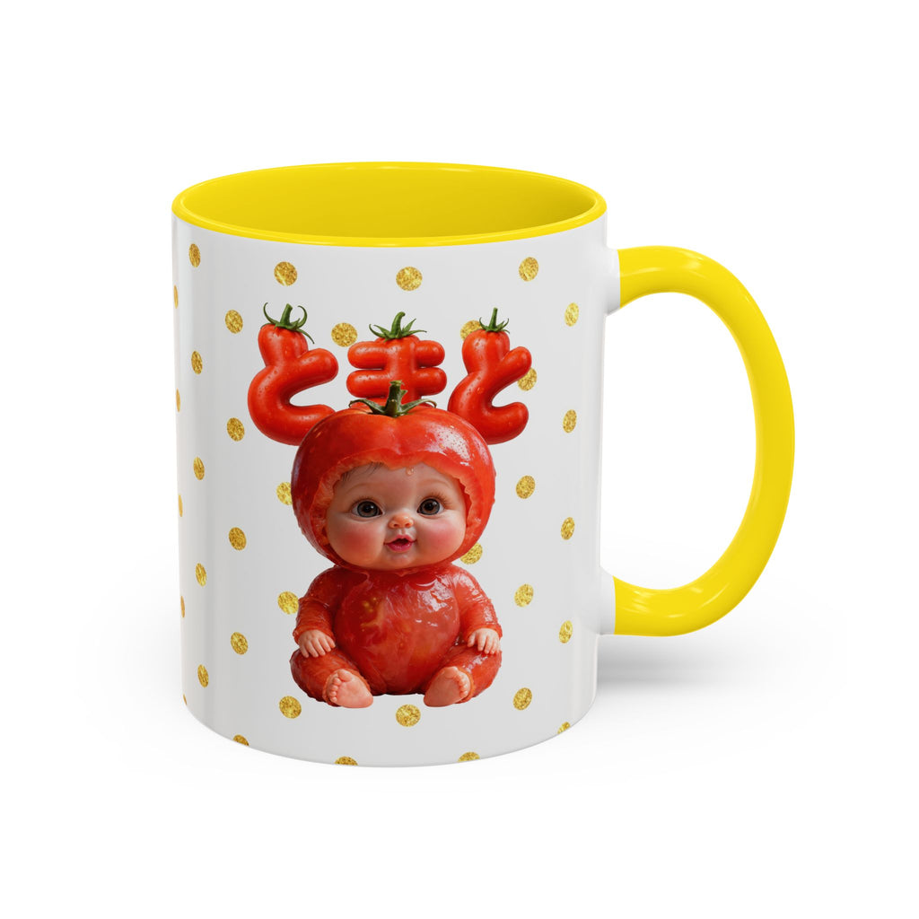 Tomato Baby Mug Cute Food Character (YouTube Store Edition) | Accent Coffee Mug (11oz)